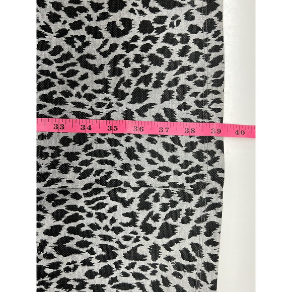 Womens Necessary Objects Dress Size Large Gray Black Animal Print Sleeveless - Picture 12 of 13